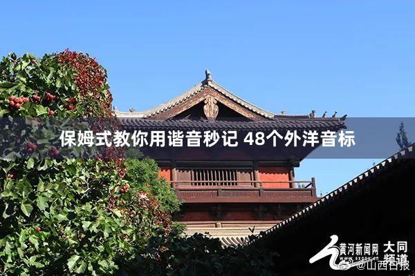 保姆式教你用谐音秒记 48个外洋音标