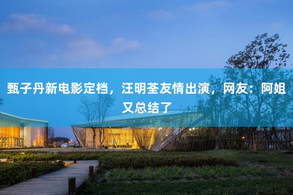 甄子丹新电影定档，汪明荃友情出演，网友：阿姐又总结了